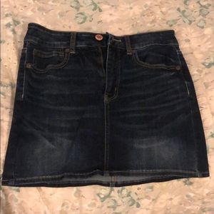 Denim mini skirt